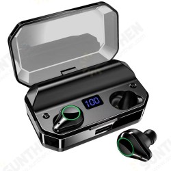 TWS Wireless bluetooth 5.0 Earphone 7000mAh Power Bank Type-C Micro USB Charge LED Display Smart Touch IPX7 Waterproof Headphone with Mic