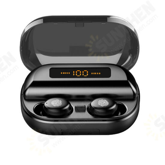 TWS Wireless bluetooth 5.0 Earphone Digital Display Smart Touch Bilateral Call Stereo IPX7 Waterproof Power Bank Headphone TWS Wireless bluetooth 5.0 Earphone Digital Display Smart Touch Bilateral Call Stereo IPX7 Waterproof Power Bank Headphone