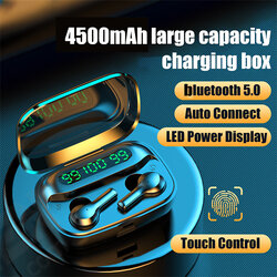 TWS Wireless bluetooth 5.0 Earphone LED Display 4500mAh Power Bank Touch Control 9D Stereo Headphone Headset with Mic TWS Wireless bluetooth 5.0 Earphone LED Display 4500mAh Power Bank Touch Control 9D Stereo Headphone Headset with Mic