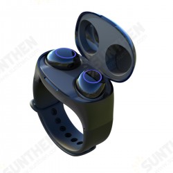 TWS Wireless bluetooth 5.0 Wrist Earphone Power Bank Smart Touch LED Display HIFI Headphone With Charging Box TWS Wireless bluetooth 5.0 Wrist Earphone Power Bank Smart Touch LED Display HIFI Headphone With Charging Box