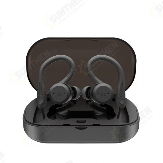 TWS bluetooth 5.0 Earphone Wireless CVC Noise Cancelling Stereo HIFI Sport Headphones With Charging Box