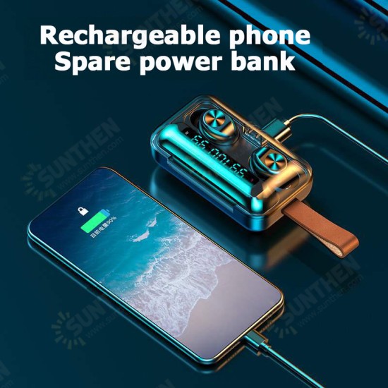 TWS bluetooth LED Digital Display Mini In Ear Earphone Wireless Hifi Music Headphones with Charging Case for Huawei TWS bluetooth LED Digital Display Mini In Ear Earphone Wireless Hifi Music Headphones with Charging Case for Huawei