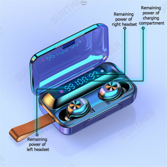 TWS bluetooth LED Digital Display Mini In Ear Earphone Wireless Hifi Music Headphones with Charging Case for Huawei TWS bluetooth LED Digital Display Mini In Ear Earphone Wireless Hifi Music Headphones with Charging Case for Huawei