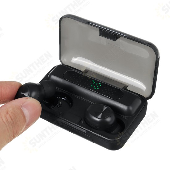 TWS bluetooth LED Digital Display Mini In Ear Earphone Wireless Hifi Music Headphones with Charging Case for Huawei TWS bluetooth LED Digital Display Mini In Ear Earphone Wireless Hifi Music Headphones with Charging Case for Huawei