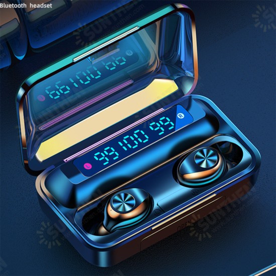 TWS bluetooth LED Digital Display Mini In Ear Earphone Wireless Hifi Music Headphones with Charging Case for Huawei TWS bluetooth LED Digital Display Mini In Ear Earphone Wireless Hifi Music Headphones with Charging Case for Huawei