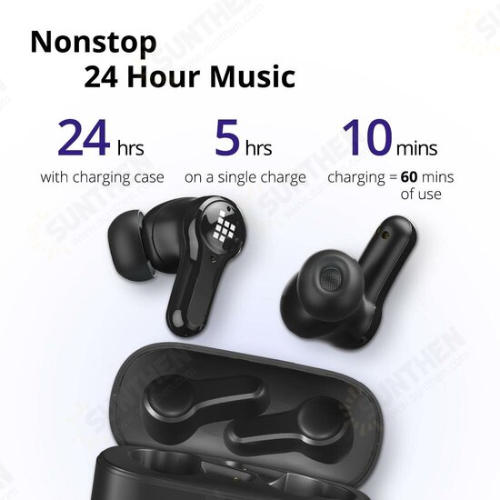 Apex Earphones Active Noise Cancelling ANC Headphones 4 Mics CVC 8.0 Earbuds Support Voice Assistant IP45 Headsets