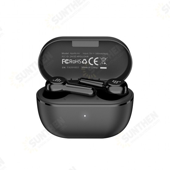 Apollo Air TWS bluetooth 5.0 Earphones Active Noise Cancelling CVC 8.0 Earbuds Waterproof Sports in-Ear Headsets with Charging Box