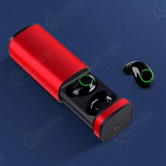 [True Wireless] HIFI Stereo bluetooth 5.0 Earphone IPX5 Waterproof Touch Handsfree With Charging Box