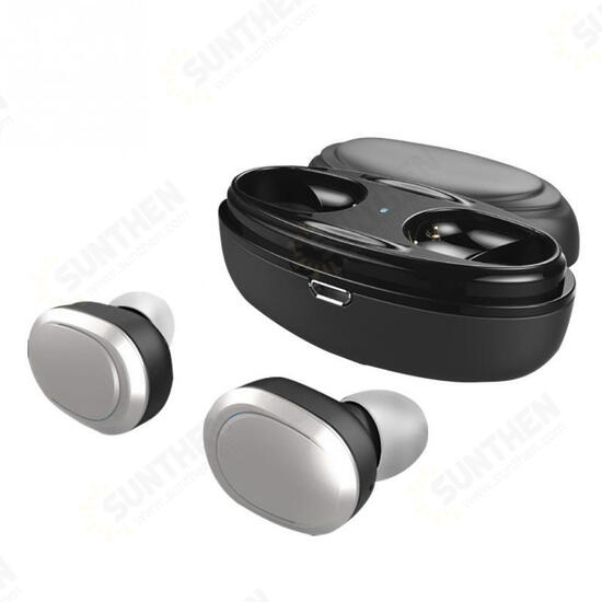 [True Wireless] bluetooth V5.0 Earbuds Hifi Noise Reduction Stereo Earphone Headphone With Charging Box for Smartphones