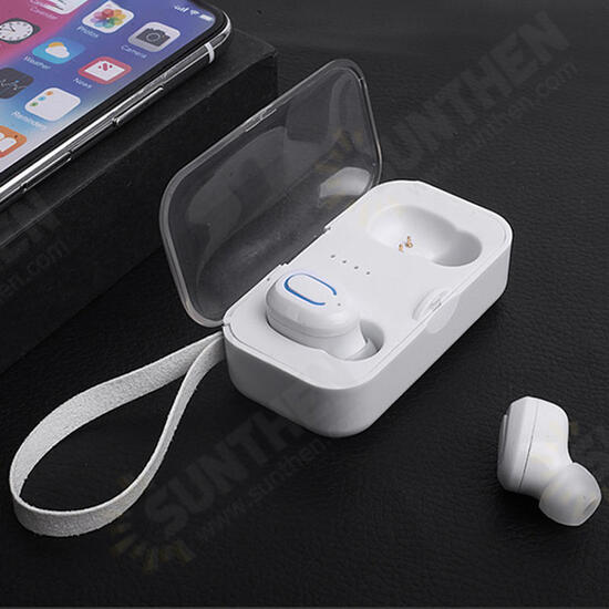 [True Wireless] bluetooth V5.0 TWS Earbuds Invisible Mini Stereo Binaural Call IPX5 Sweat-proof Sports Earphone Headset With Charging Box for IOS Android