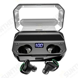 [True Wirsless] T9 Digital Display Earbuds Binaural Call bluetooth 5.0 Waterproof Earphone Stereo Bass Headset With 7000mAh Power Bank