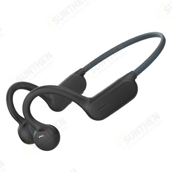 Ultra-light Bone Conduction bluetooth 5.0 Headphones 6D Surround Sound Long Endurance Ear Hook Wireless Earphones for Sport Fitness Shocking Horn Headphones