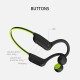 Ultra-light Bone Conduction bluetooth 5.0 Headphones 6D Surround Sound Long Endurance Ear Hook Wireless Earphones for Sport Fitness Shocking Horn Headphones