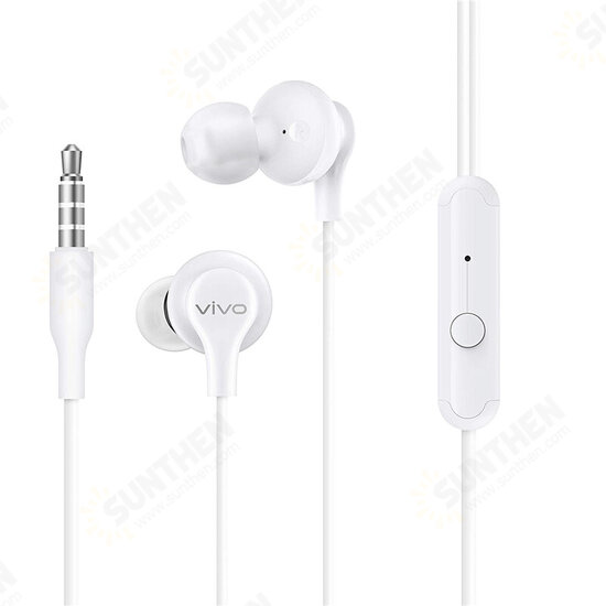 Color Earphone HD 3.5MM Jack Line-Controlled In-Ear Sports Music Gaming Wired Earbuds with Mic