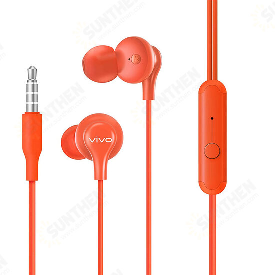 Color Earphone HD 3.5MM Jack Line-Controlled In-Ear Sports Music Gaming Wired Earbuds with Mic