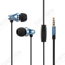 EM603 Full Metal Wired Control In-ear Stereo Headphone Earphone With Mic EM603 Full Metal Wired Control In-ear Stereo Headphone Earphone With Mic