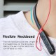 Flex U Dual Drivers Strong Bass bluetooth Earphone Wireless Headphones 10 Hours Music Time Fashion Design with Micophone