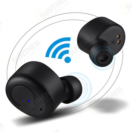 2 TWS bluetooth V5.0 Earphone Deep Bass 3D Stereo IPX5 Waterproof Headphone for IPhone Xiaomi