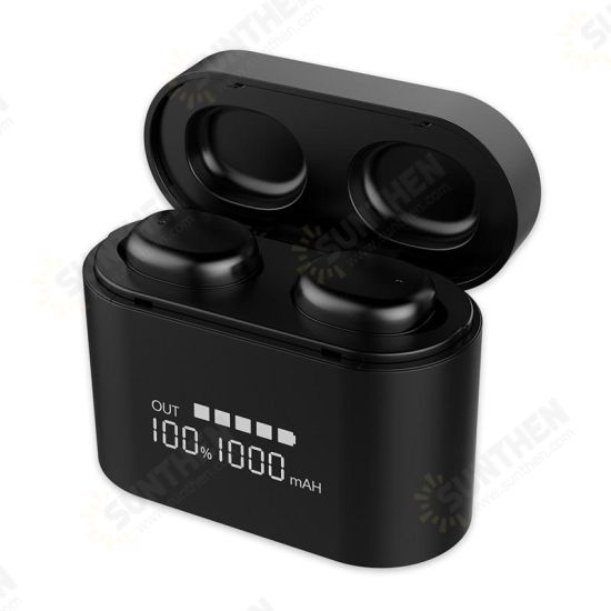 Wireless Dual bluetooth 5.0 TWS Earbuds Smart Touch Hifi Waterproof Earphone Headphone With Portable 1000mAh Charging Box