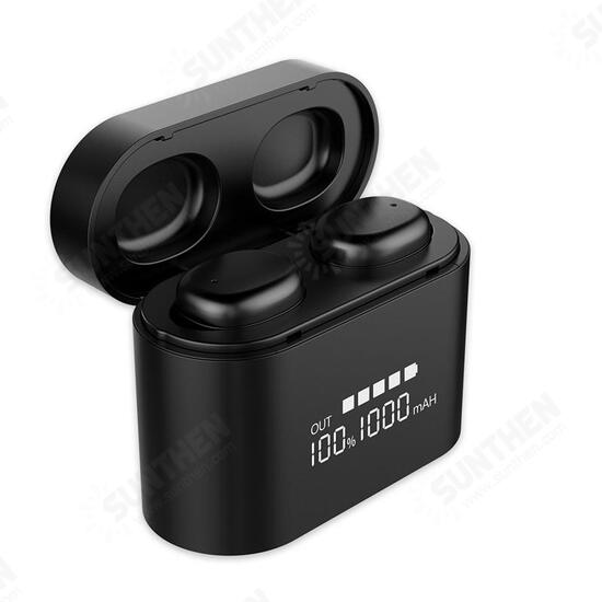 Wireless Dual bluetooth 5.0 TWS Earbuds Smart Touch Hifi Waterproof Earphone Headphone With Portable 1000mAh Charging Box