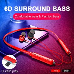 Wireless Earbuds bluetooth 5.0 Headphone TF Card 6D Stereo Deep Bass Sport Neckband Headset with Mic for iPhone Huawei Wireless Earbuds bluetooth 5.0 Headphone TF Card 6D Stereo Deep Bass Sport Neckband Headset with Mic for iPhone Huawei