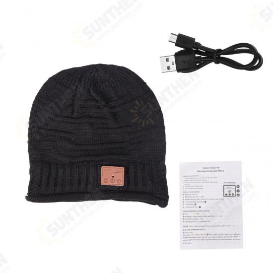 Wireless bluetooth 5.0 Hat Beanie Warm Hat bluetooth Earphone Soft Stylish Hat Heaphone with Mic Wireless bluetooth 5.0 Hat Beanie Warm Hat bluetooth Earphone Soft Stylish Hat Heaphone with Mic