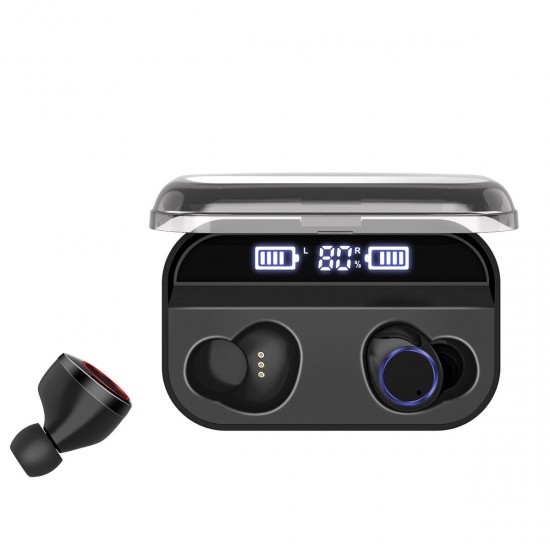 X11 TWS Wireless bluetooth 5.0 Earphone HiFi Dual Digital Display IPX7 Waterproof 4000mAh Headphone with Mic