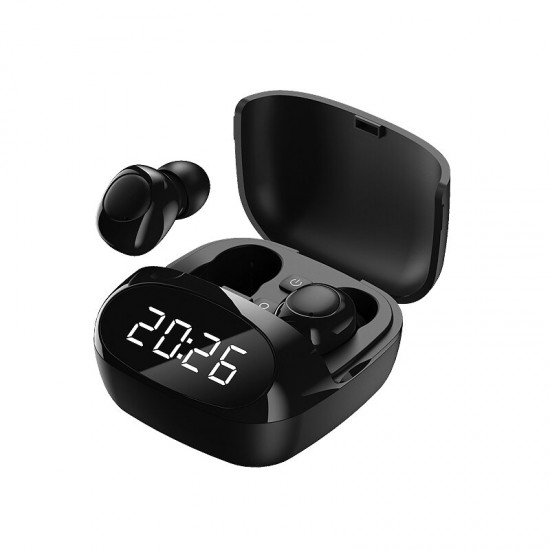 XG29 TWS Wireless bluetooth 5.0 Earphone Clock LED Display Stereo Waterproof Sport Headset With Mic HD Call