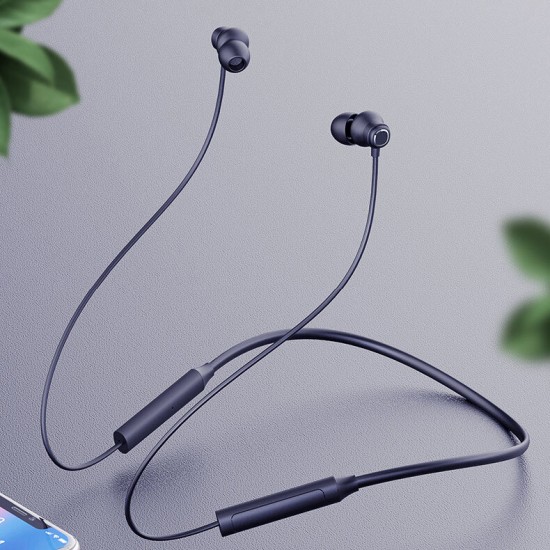 [bluetooth 5.0] F1 Sport Magnetic Hifi Stereo Sound Wireless Hanging Ear Neckband Earphone With EMS Noise Cancelling Mic