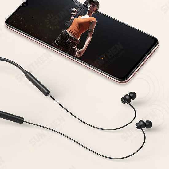 [bluetooth 5.0] F1 Sport Magnetic Hifi Stereo Sound Wireless Hanging Ear Neckband Earphone With EMS Noise Cancelling Mic