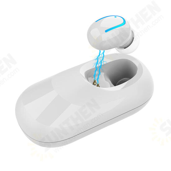 [bluetooth 5.0] Mini Portable Wireless Solar Charging Earphone Single In-ear Headset with Solar Charging Box