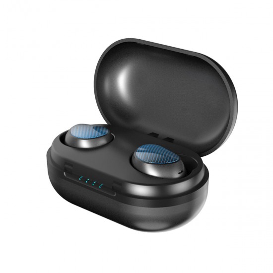 [bluetooth 5.0] TWS Mini Earphone HiFi Stereo Touch Control Auto Pairing IPX5 Waterproof Sport Headphones with Mic