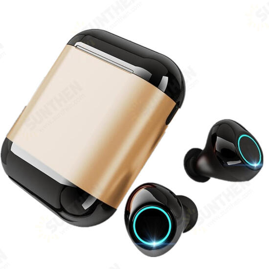 [bluetooth 5.0] TWS Mini Portable Wireless bluetooth Earphone Stereo Smart Touch Bilaterial Calls Headphone with Charging Box