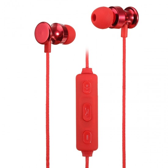 bluetooth V4.1 Magnetic Earphone In-Ear Wireless Sports Stereo Earbuds Headphone