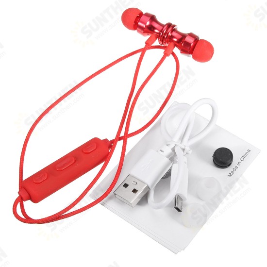 bluetooth V4.1 Magnetic Earphone In-Ear Wireless Sports Stereo Earbuds Headphone