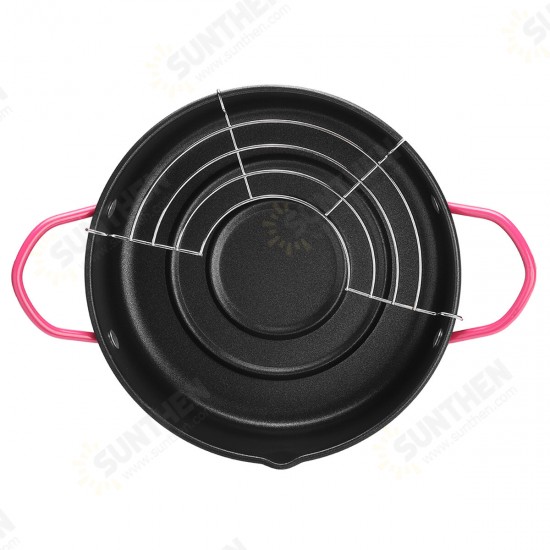 Portable Deep Fryer Pot Basket Frying Pots For Japanese Style Tempura Cookware