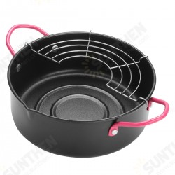Portable Deep Fryer Pot Basket Frying Pots For Japanese Style Tempura Cookware Portable Deep Fryer Pot Basket Frying Pots For Japanese Style Tempura Cookware