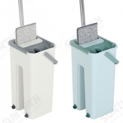 360° Rotation Spin Flat Mop Bucket Set Auto Rebound Hand-free Floor Cleaning 360° Rotation Spin Flat Mop Bucket Set Auto Rebound Hand-free Floor Cleaning