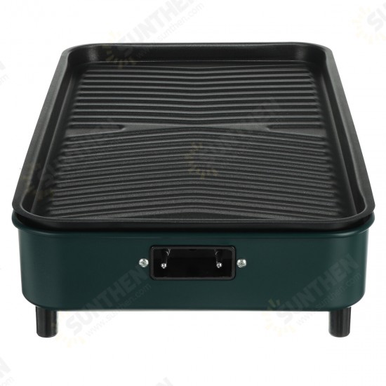 1500W 110V/220V Nonstick Electric Indoor Smokeless Grill Portable BBQ Grills with Recipes, Fast Heating, Adjustable Thermostat, Easy to Clean