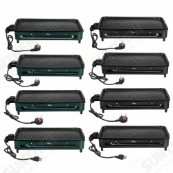 1500W 110V/220V Nonstick Electric Indoor Smokeless Grill Portable BBQ Grills with Recipes, Fast Heating, Adjustable Thermostat, Easy to Clean 1500W 110V/220V Nonstick Electric Indoor Smokeless Grill Portable BBQ Grills with Recipes, Fast Heating, Adjustable Thermostat, Easy to Clean