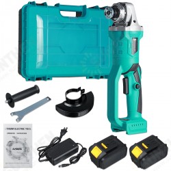100/125mm Electric Angle Grinder Chainsaw Woodworking Cutting Chainsaw Bracket W/ 1/2pcs Battery 100/125mm Electric Angle Grinder Chainsaw Woodworking Cutting Chainsaw Bracket W/ 1/2pcs Battery