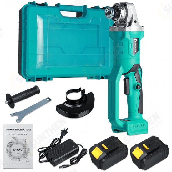 100/125mm Electric Angle Grinder Chainsaw Woodworking Cutting Chainsaw Bracket W/ 1/2pcs Battery 100/125mm Electric Angle Grinder Chainsaw Woodworking Cutting Chainsaw Bracket W/ 1/2pcs Battery