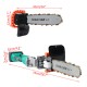100/125mm Electric Angle Grinder Chainsaw Woodworking Cutting Chainsaw Bracket W/ 1/2pcs Battery 100/125mm Electric Angle Grinder Chainsaw Woodworking Cutting Chainsaw Bracket W/ 1/2pcs Battery