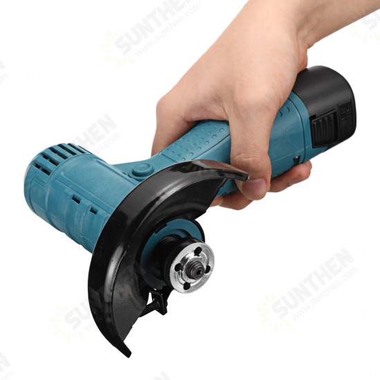 100mm 18V 800W Electric Angle Grinder Portable Handheld Cutting Polishing Tool W/ 1/2 Battery