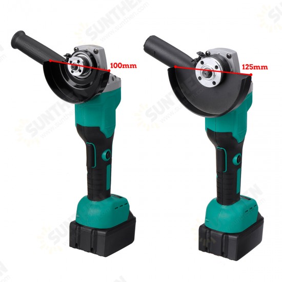 100mm/125mm Brushless Electric Angle Grinder Polishing Grinding Cutting Tool W/ 1pc/2pcs Battery For Makita EU Plug