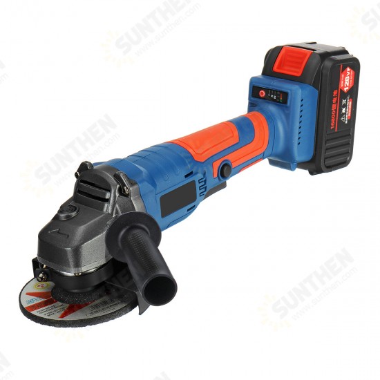 128VF 100mm Cordless Brushless Angle Grinder Cutting Grinding Tool Rechargeable