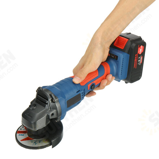 128VF 100mm Cordless Brushless Angle Grinder Cutting Grinding Tool Rechargeable