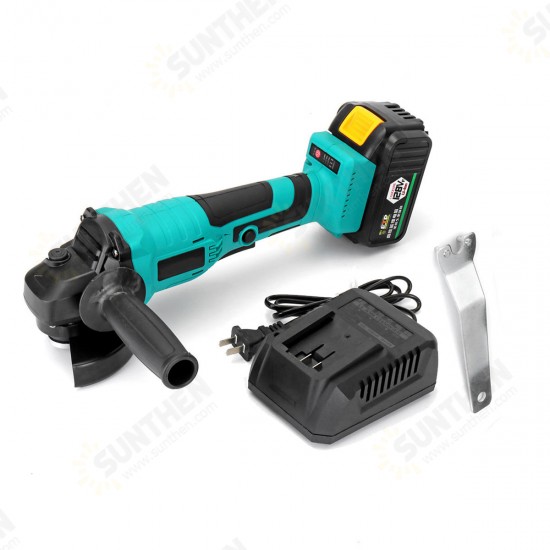 128VF 1300W 10000RPM Cordless Brushless Angle Grinder with 16800mAh Li-Ion Battery