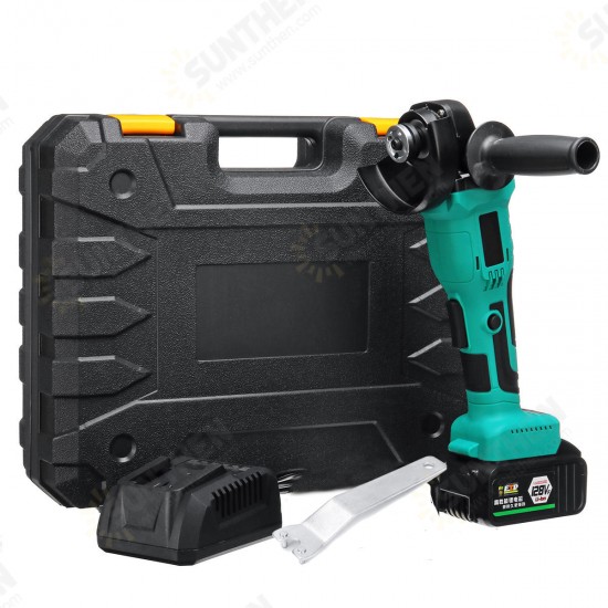 128VF 1300W 10000RPM Cordless Brushless Angle Grinder with 16800mAh Li-Ion Battery