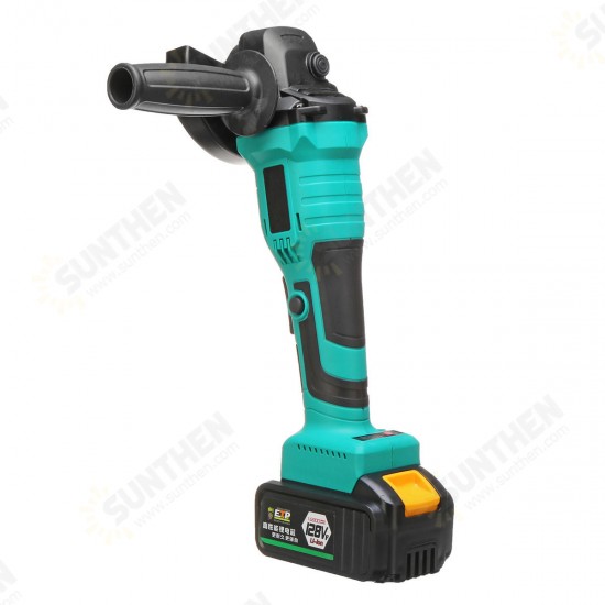 128VF 1300W 10000RPM Cordless Brushless Angle Grinder with 16800mAh Li-Ion Battery